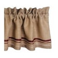 thumbnail image 1 of Primitive Burlap Stripe Valance - Barn Red 72x15.5, 1 of 2