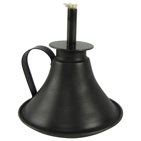 Primitive Colonial Style Camphene Burner Antique Maritime Whale Oil Lamp w/ Wick