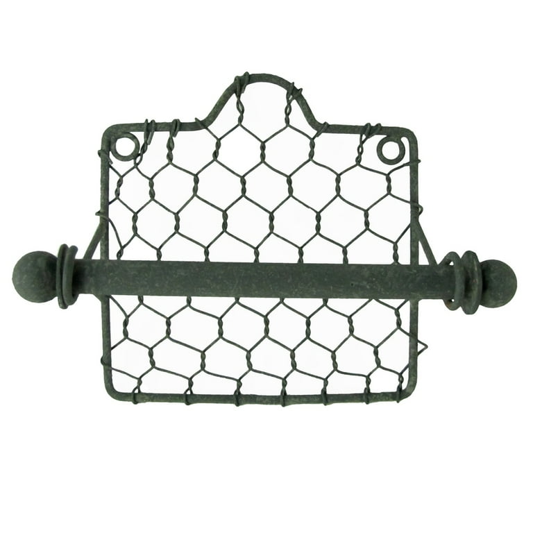 Primitive Country Style Chicken Wire Toilet Paper Holder Primitive Country Style Chicken Wire Toilet Paper Holder