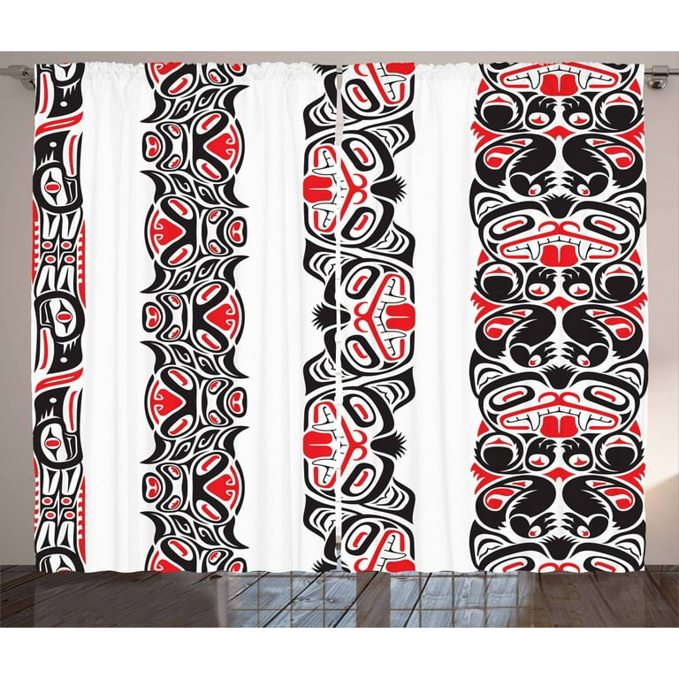 Primitive Curtains 2 Panels Set Haida