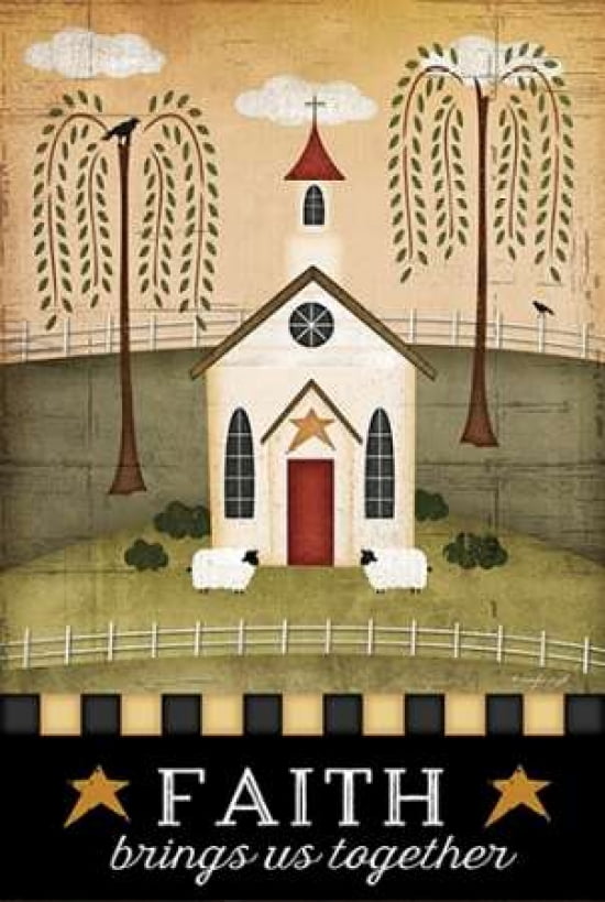 Primitive Faith Canvas Art - Jennifer Pugh (12 x 18)