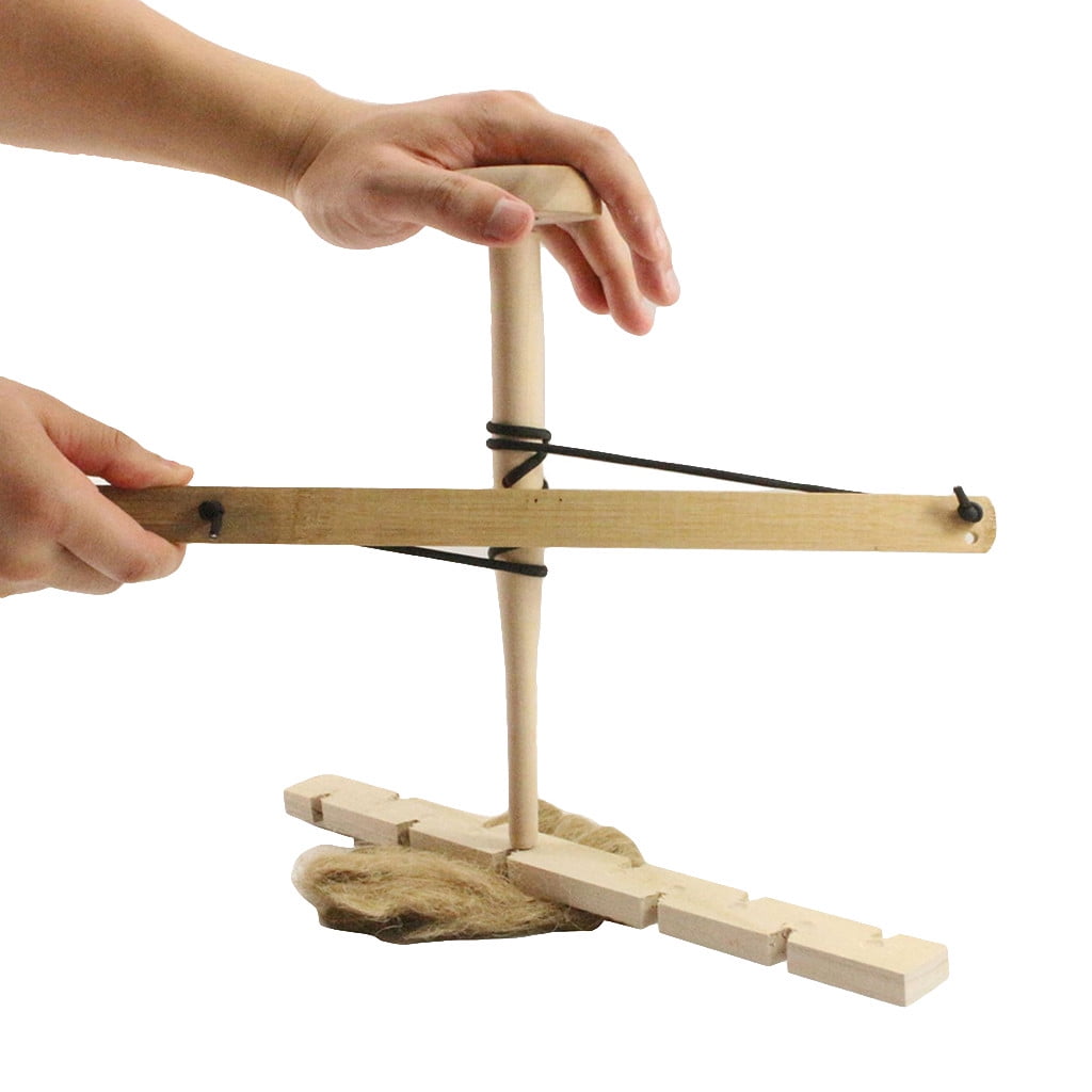 Primitive Fire Starter Wood Hand Bow Drill Fire Making Kit Outdoor