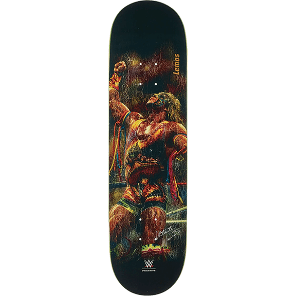 Primitive Skateboarding Lemos Ultimate Warrior Skateboard Deck 8.5 Black
