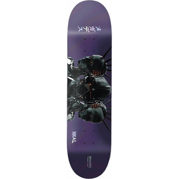Primitive Skateboarding Neal Threat Skateboard Deck 8.38 Purple
