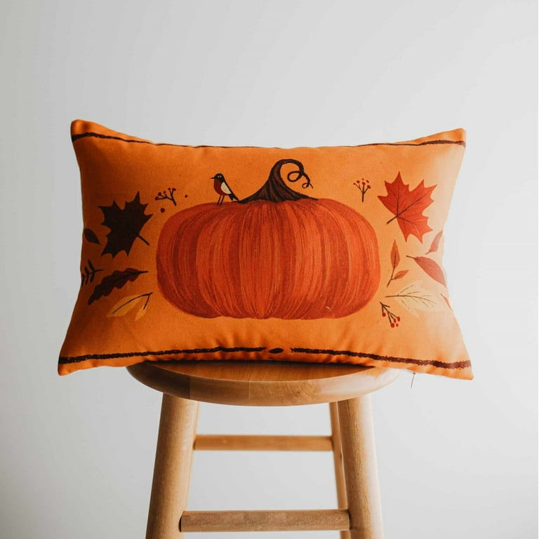 Orange pillows walmart deals