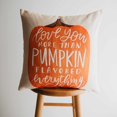 thumbnail image 1 of Primitive Pumpkin Decor Pillow Cover |  Thanksgiving Décor | Farmhouse Pillows | Country Decor | Fall Throw Pillows | Cute Throw Pillows, 1 of 10