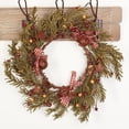 thumbnail image 1 of Primitive Rustic Bells and Pine Christmas Holiday Wreath by Factory Direct Craft, 1 of 4