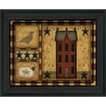 thumbnail image 1 of Trendy Decor 4U "Primitive Shadowbox" By Carrie Knoff, Printed Wall Art, Ready To Hang Framed Poster, Black Frame, 1 of 4