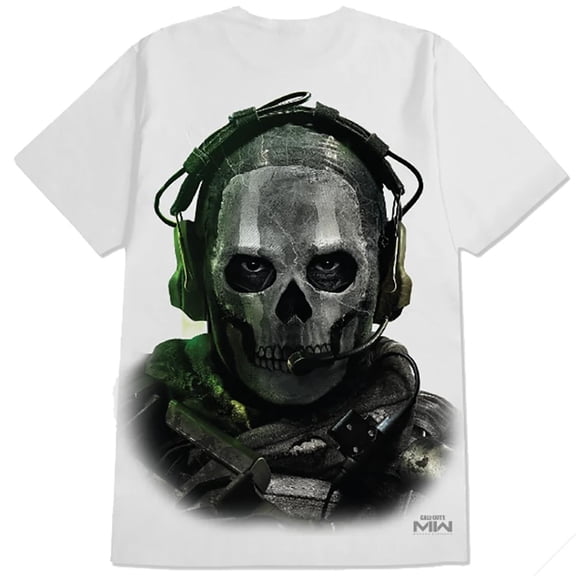 Primitive Skate Apparel Men's X Call Of Duty Ghost Tee T-Shirt (X-Large, White)