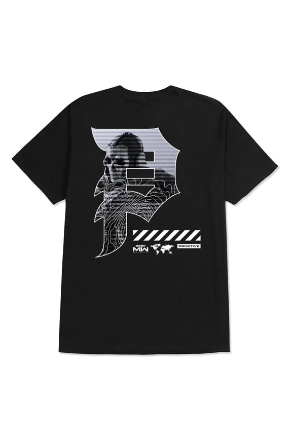 Skate Apparel Men's X Call Of Duty Mapping Dirty P Tee T-Shirt (Large, Black)