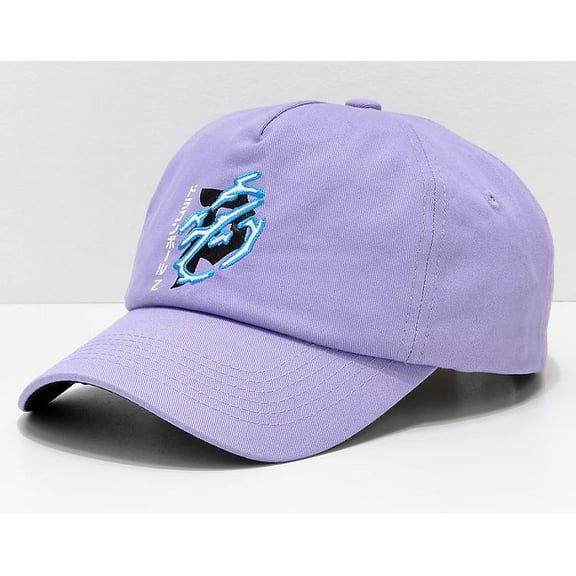 Primitive Skate Apparel Men's X Dragon Ball Z Dirty P Lightning Strapback Hat Cap - Lavender