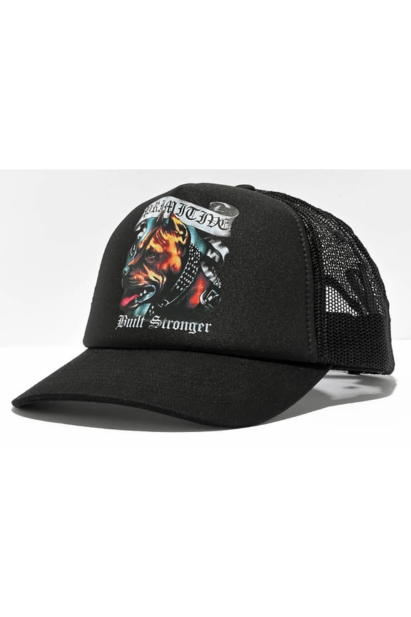 Skate Men's Trucker Hat Chopper Snapback Cap in Black