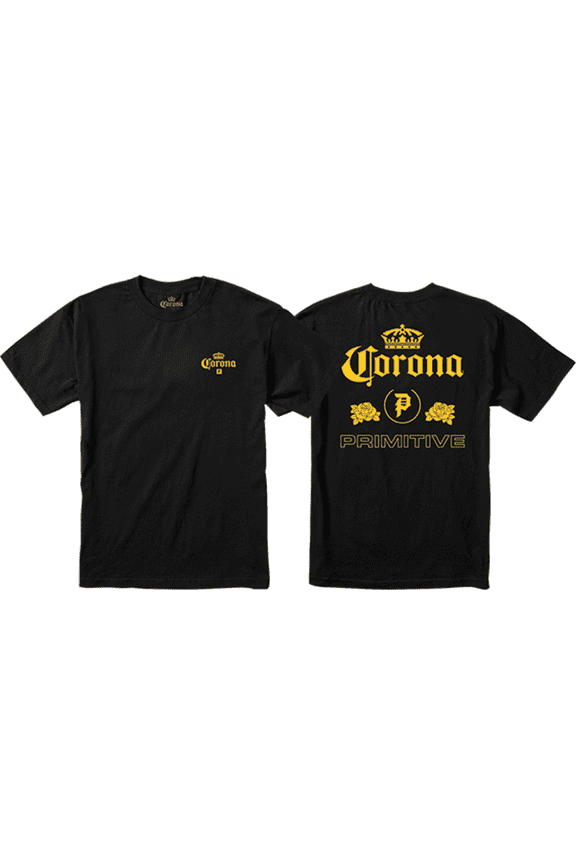 Corona Heritage Short Sleeve T-Shirt Black, Small, Men's