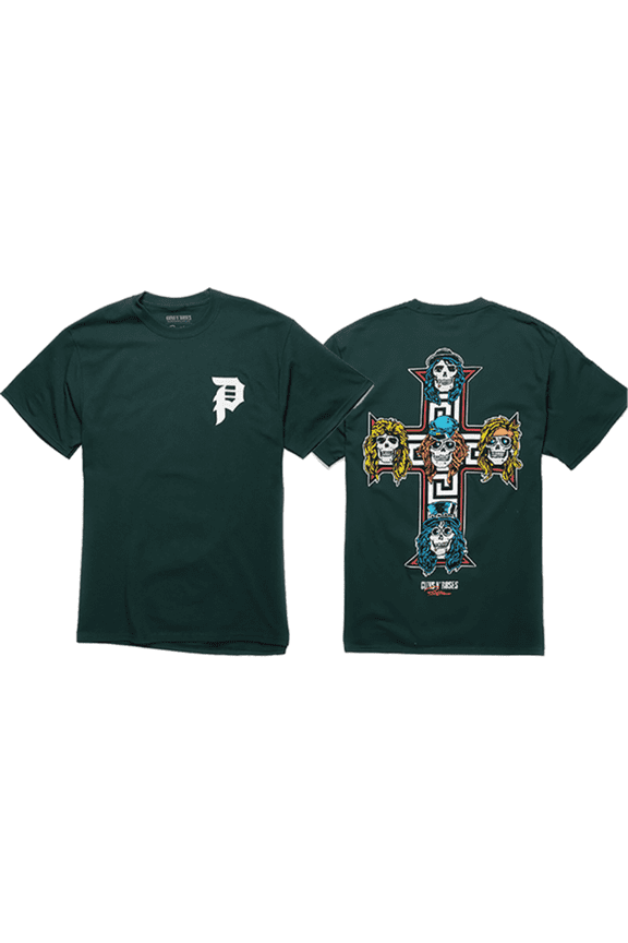 Cross Short Sleeve T-Shirt Forest Green, Small, Men's