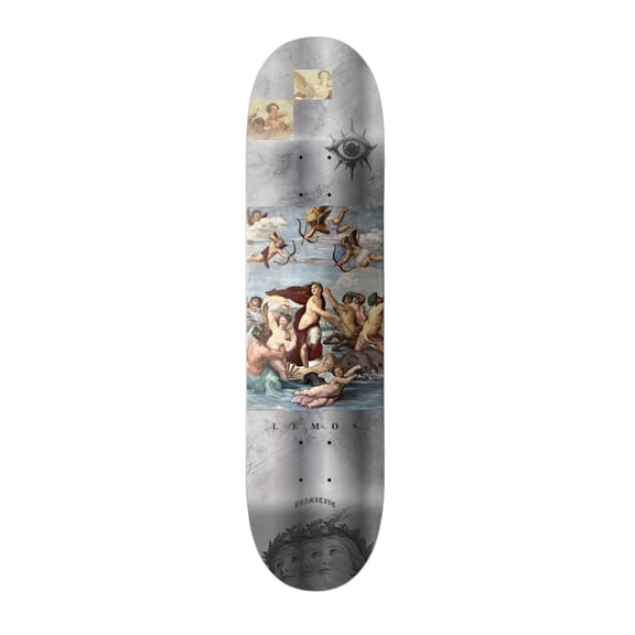 Primitive Skateboarding Lemos Century Skateboard Deck - 8.0" Silver (Deck Only)
