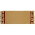 thumbnail image 1 of Primitive Star Vine Cotton Burlap 54" Country Table Runner, 1 of 2