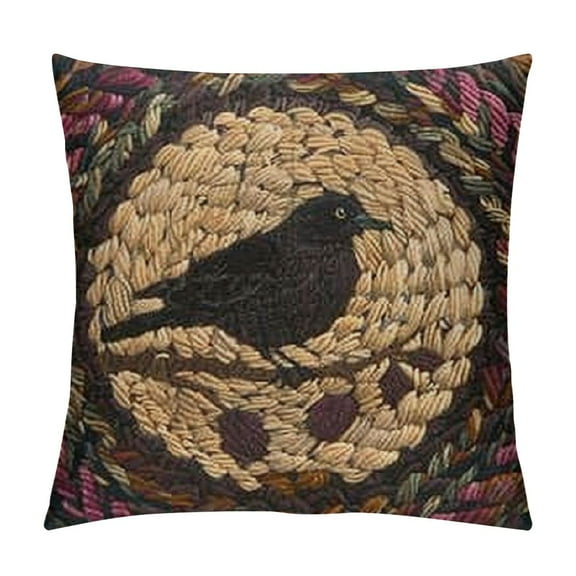 Primitive Tabletop & Kitchen-Heritage Farms Tan Crow Jute Trivet