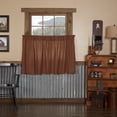 thumbnail image 1 of Primitive Tier Set Country Check Scalloped Cafe Kitchen Window Curtain TCC Brands, 1 of 5