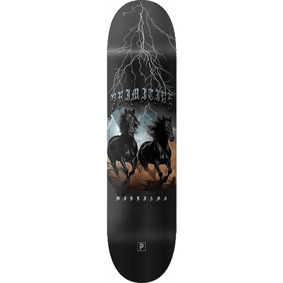 Primitive Skateboarding Williams Storm Skateboard Deck 8.5 Black