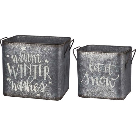 Primitives Bin Set - Let It Snow, Warm Winter Wishes