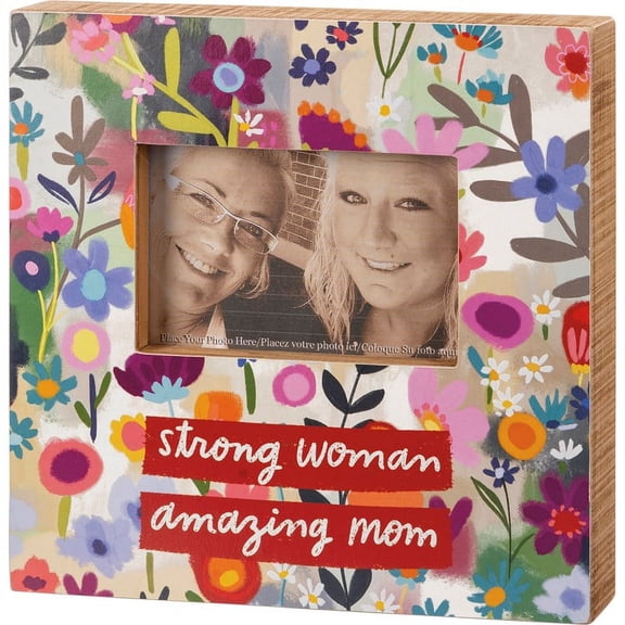 Primitives Box Frame - Strong Woman Amazing Mom