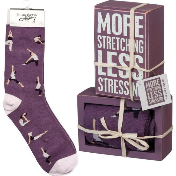 Primitives Box Sign & Sock Set - More Stretching