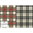 thumbnail image 1 of Primitives By Kathy 111945 Cream Plaid Paper Placemat Pad, 12 Inch, Multicolor, 1 of 1