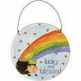 thumbnail image 1 of Primitives By Kathy 112649 Lucky and Blessed Ornament, 5-inch Diameter, 1 of 2