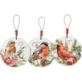 thumbnail image 1 of Primitives By Kathy 113623 Birds Ornament, Set of 3, 4-inch Diameter, 1 of 8