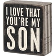 thumbnail image 1 of Primitives By Kathy Box Sign, 3.5 by 4-Inch, My Son, 1 of 3