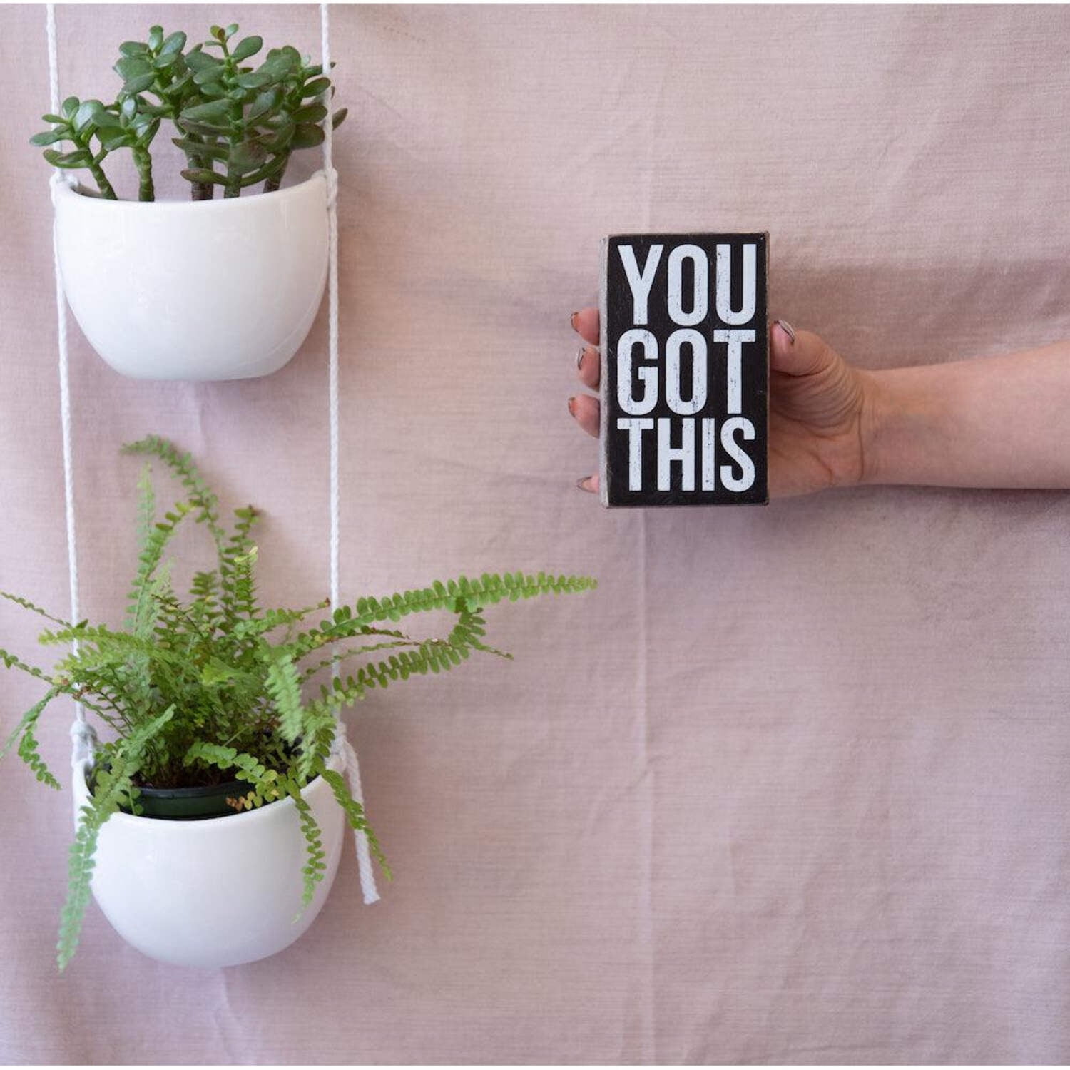 Black and White Inspirational Mini Box Sign