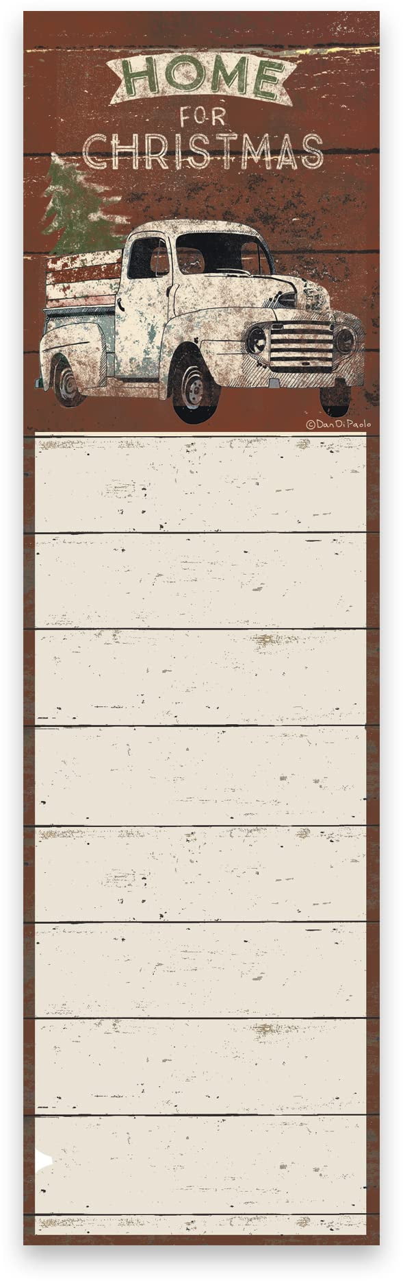 Primitives By Kathy Dan DiPaolo 2.75 inches x 9.50 inches List Notepad Home For Christmas Decor