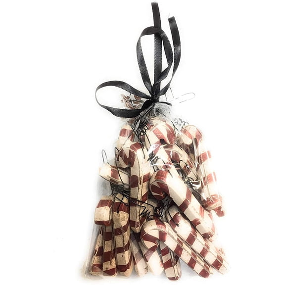 Primitives By Kathy Wooden 2.75 inch Candy Cane Ornaments
