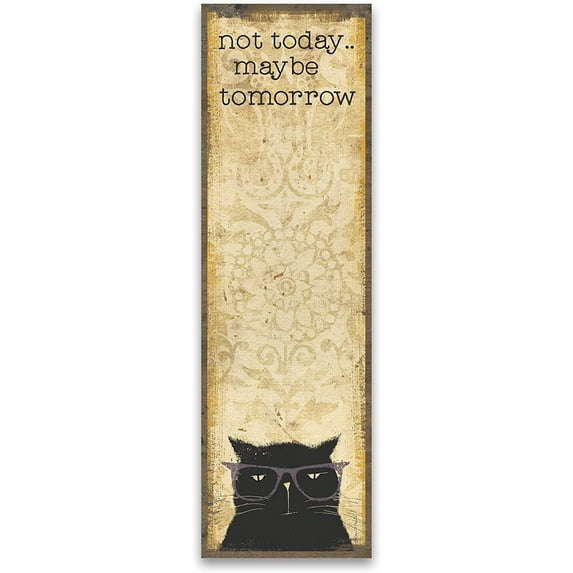 Primitives Cat Lover Not Today Maybe Tomorrow Magnetic List Notepad (60 pages)