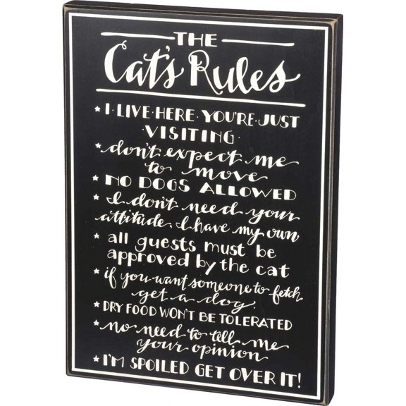 primitives cat rules box sign