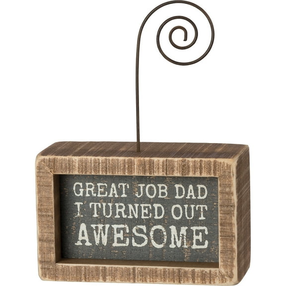 Primitives Great Job Dad Photo Block