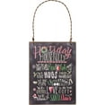 thumbnail image 1 of Primitives Holiday House Rules Ornament, 1 of 2