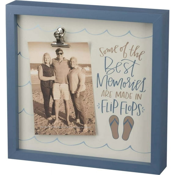 Primitives Inset Box Sign Frame - Memories Flip Flops