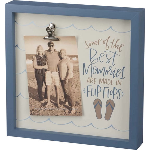 Primitives Inset Box Sign Frame - Memories Flip Flops