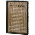 thumbnail image 1 of Primitives Inset Box Sign - Friends Break The Bread, 1 of 2