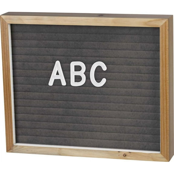 Primitives Letter Board - Natural Gray