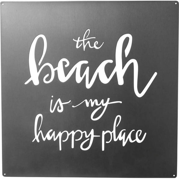 Primitives Metal Wall Art- Happy Place