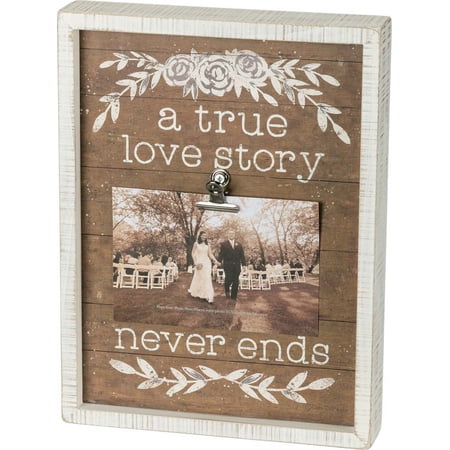 Primitives Photo Clip Board- Love Story