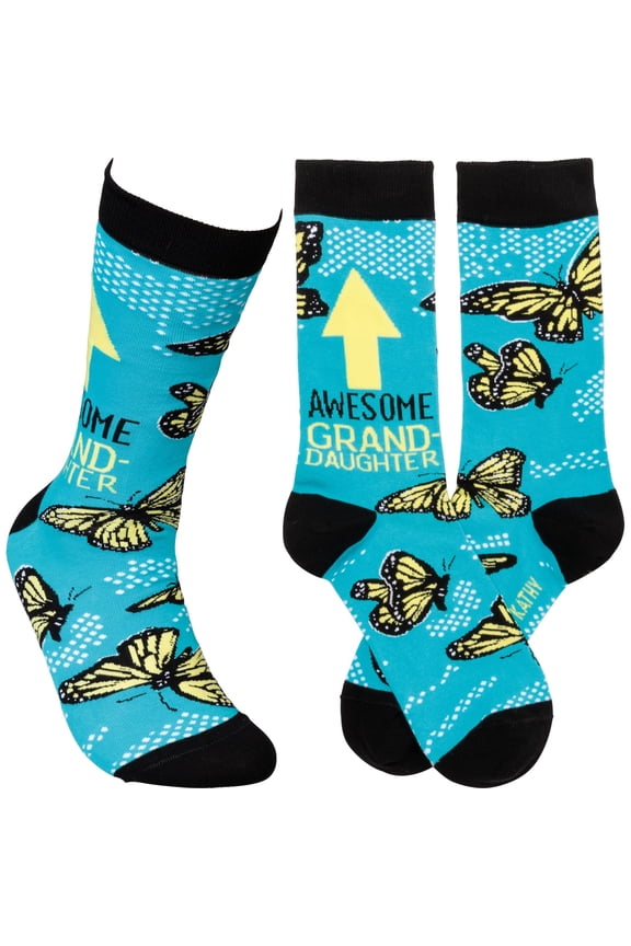 Awesome Granddaughter Socks