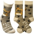 thumbnail image 1 of Primitives Socks - I Love My French Bulldog, 1 of 3