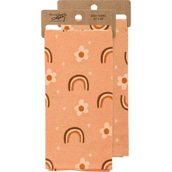 Primitives by Kathy 112592 Kitchen Towel Rainbows, 28-inch