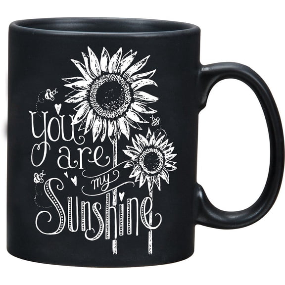 Primitives by Kathy 28884 Chalk Art Stoneware Coffee Mug, 20-Ounce, You Are My Sunshine