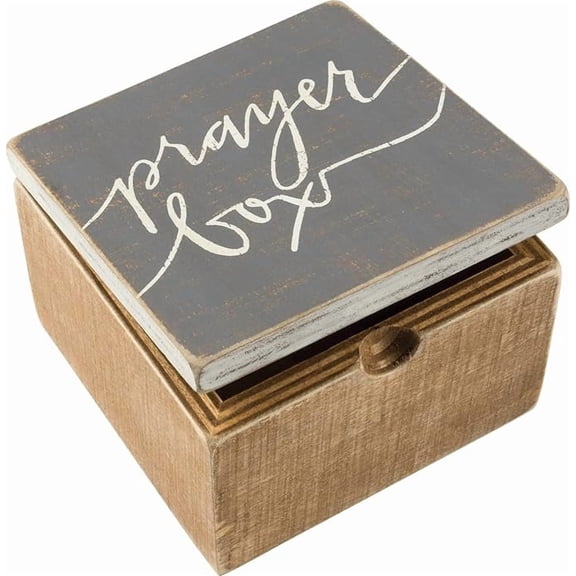 Primitives by Kathy 37637 Inspirational Hinged Box, Prayer