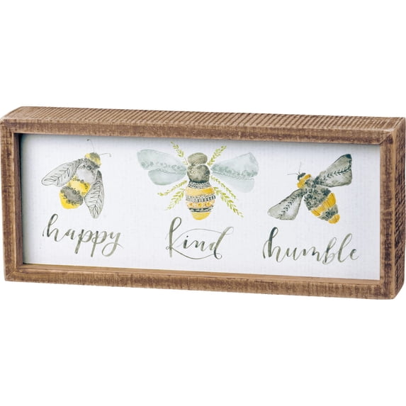 Primitives by Kathy Bees Inset Box Sign