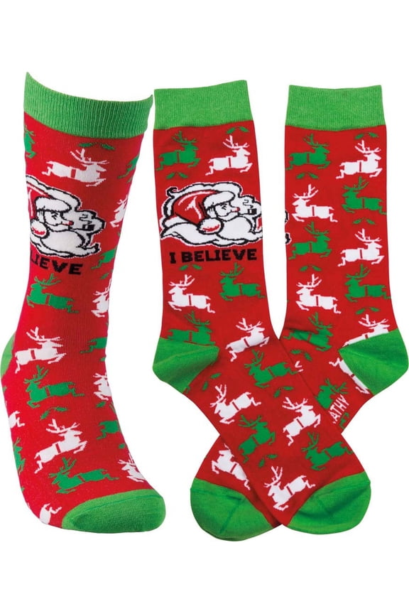 Believe One Size Fits Most Cotton Nylon Spandex-Socks